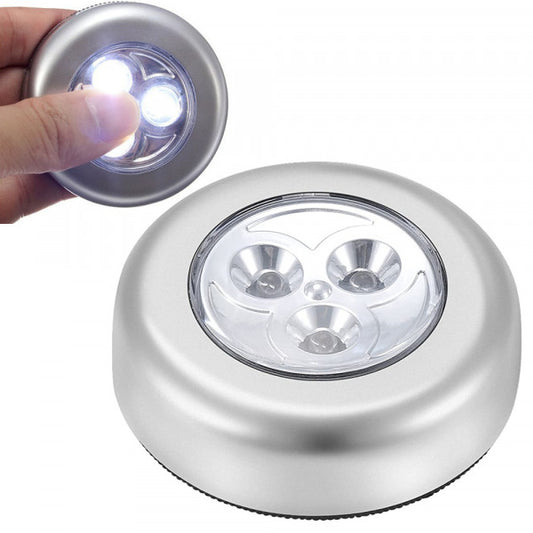 Brezžična samolepilna svetilka na dotik s 3 LED diodami