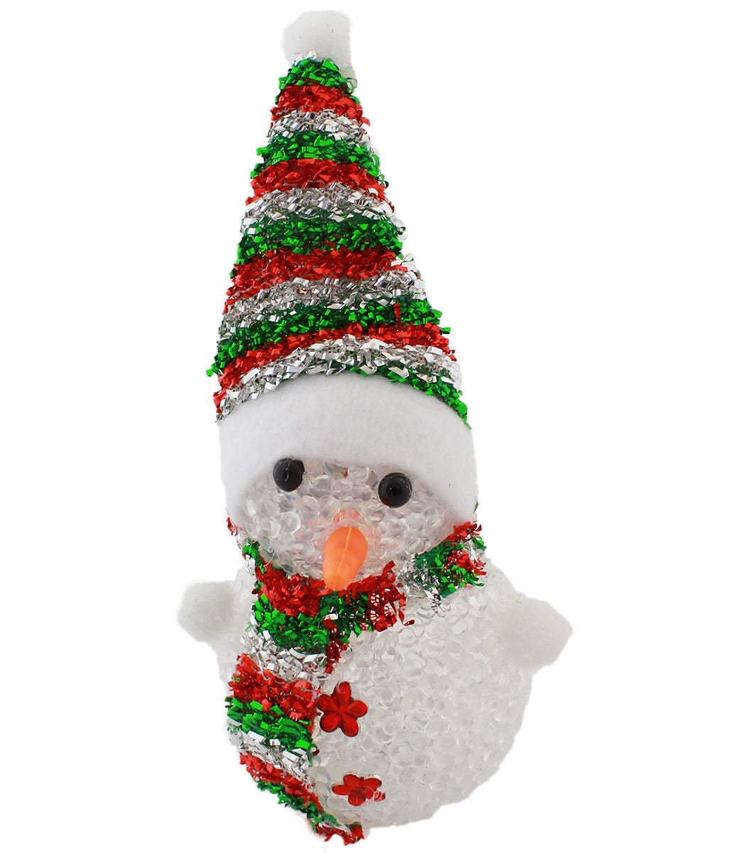 Snežak s klobukom LED