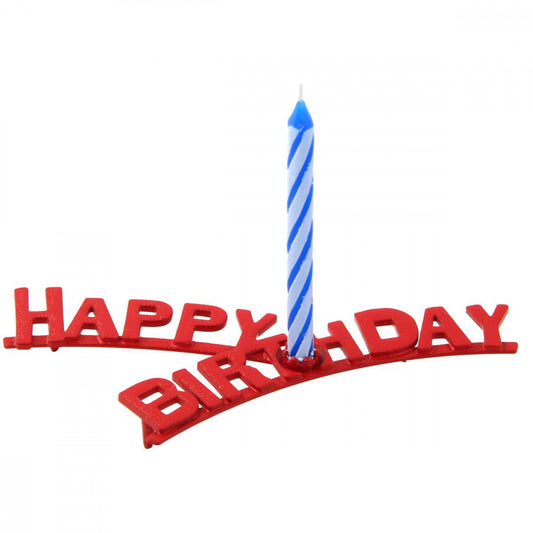 8 rojstnodnevnih svečk + držalo ''Happy birthday''